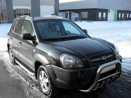 Side area Fullmond (2 pcs, alum.) for Hyundai Tucson JM 2004↗ - Reelken Auto