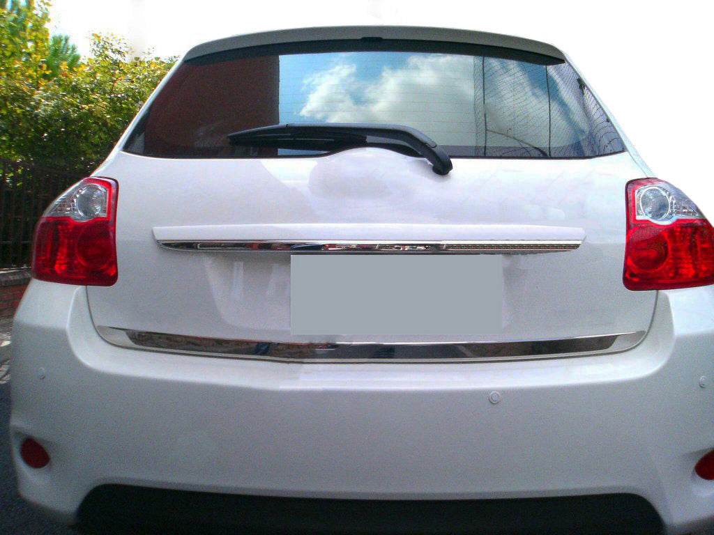 The edge of the trunk (stainless) for Toyota Auris 2007-2012 - Reelken Auto