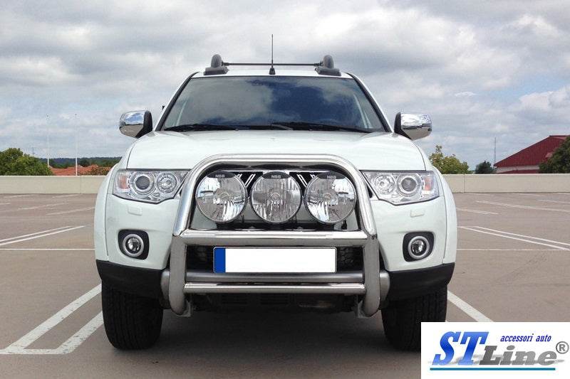 The WT018 bumper guard (stainless) for Mitsubishi L200 2006-2015 - Reelken Auto