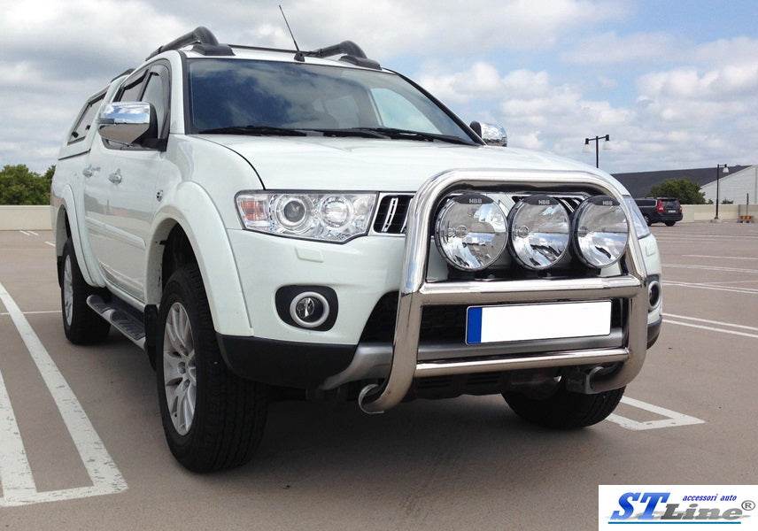 The WT018 bumper guard (stainless) for Mitsubishi L200 2006-2015 - Reelken Auto