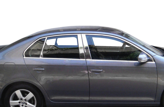The outer edging of the glass (4 pieces, stainless steel) for Volkswagen Jetta 2006-2011 - image 2