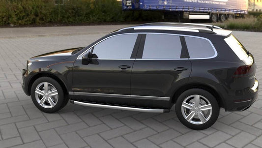 Fullmond lateral platforms (2 PCs, aluminum) for Volkswagen Touareg 2010-2018 - Reelken Auto