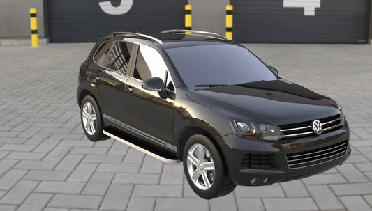 Side Steps Tayga Grey (2 pcs, Aluminum) for Volkswagen Touareg 2010-2018 - image 1