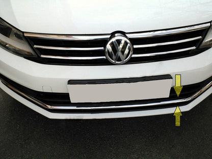 Bumper Grille Trim Covers 2014-2018 Carmos (Stainless Steel) for Volkswagen Jetta 2011-2018 - image 1