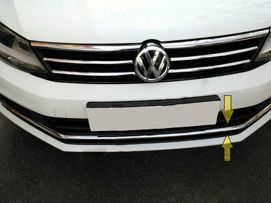 Bumper Grille Trim Covers 2014-2018 Carmos (Stainless Steel) for Volkswagen Jetta 2011-2018 - image 1