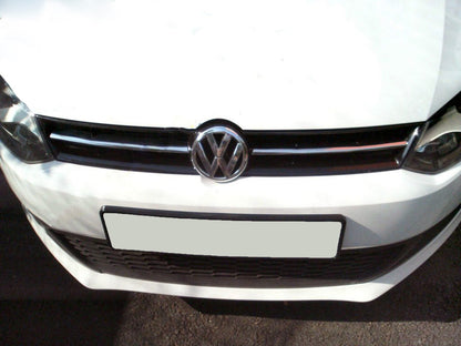 Chrome Grille Covers HB (2009-2013, 2 pcs, stainless steel) for Volkswagen Polo 2010-2017 - image 1