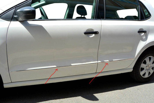 Molding door HB (stainless) for Volkswagen Polo 2010-2017 - Reelken Auto