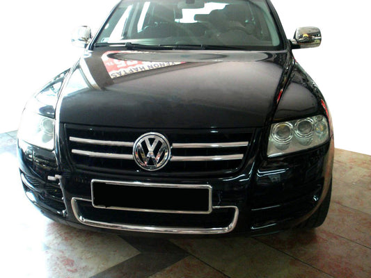 Scuff grille (4 pieces, stainless steel) for Volkswagen Touareg 2002-2010 - image 1
