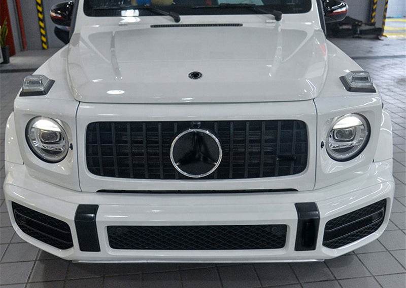 Grille and overlays on G63 headlights for Mercedes G class W463 2018-2024 - Reelken Auto