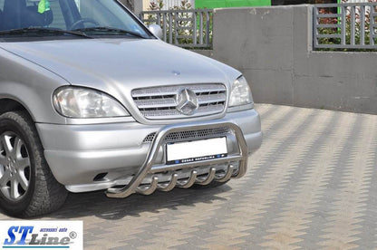 The bumper guard (stainless) for Mercedes ML W163 - Reelken Auto