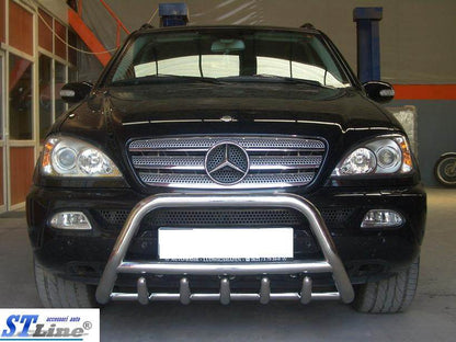 The bumper guard (stainless) for Mercedes ML W163 - Reelken Auto