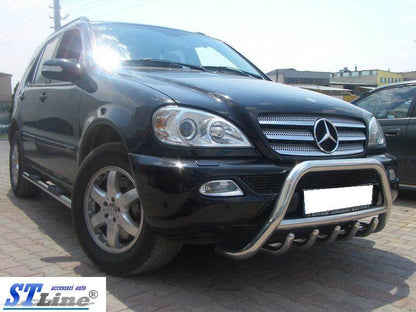 The bumper guard (stainless) for Mercedes ML W163 - Reelken Auto