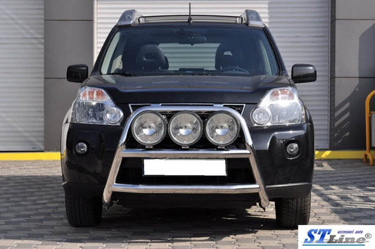 Front protection WT018 (stainless) for Nissan X-trail T31 2007-2014 - Reelken Auto