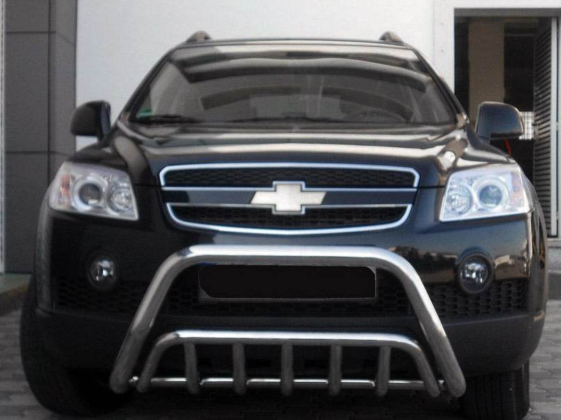WT002 front arc (stainless) for Chevrolet Captiva 2006-2019 - Reelken Auto
