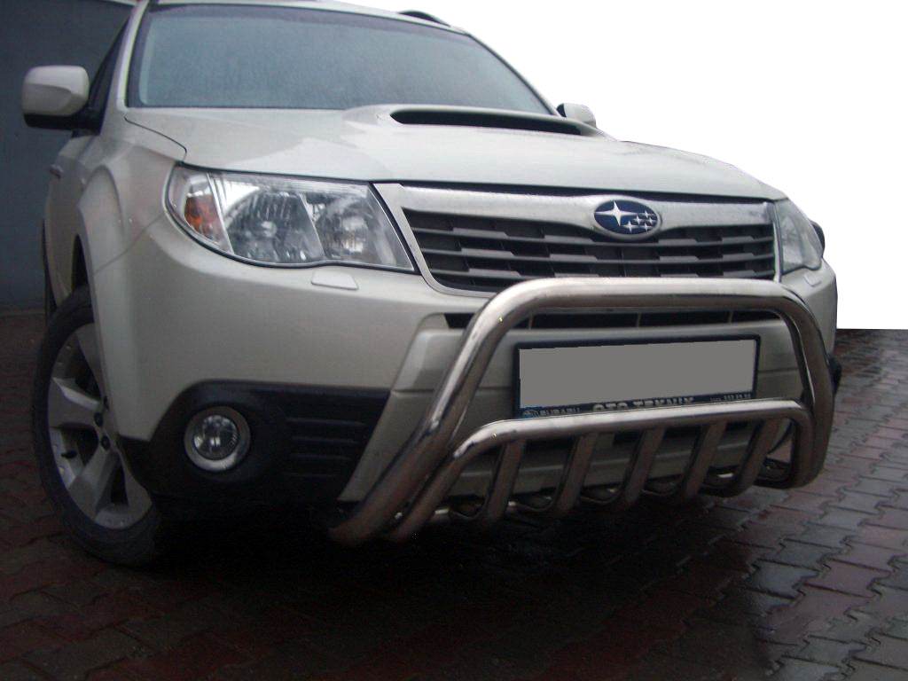 Kenguryatnik WT002 (stainless steel) for Subaru Forester 2008-2013 - Reelken Auto
