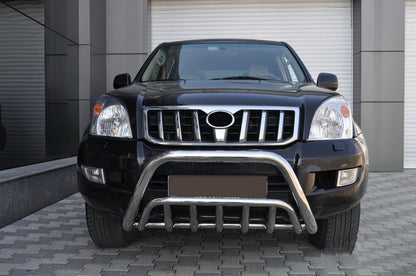 Low Bull Bar WT002 (Stainless Steel) for Toyota Land Cruiser Prado 120 2002-2009 - image 2