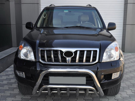 Low Bull Bar WT002 (Stainless Steel) for Toyota Land Cruiser Prado 120 2002-2009 - image 1