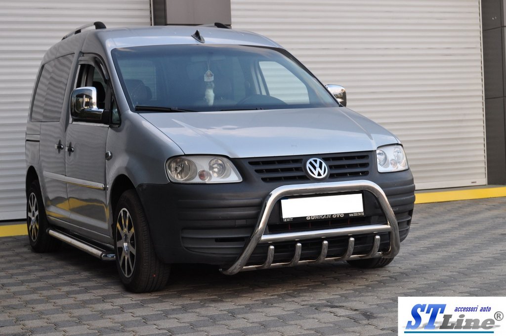 The WT003 bumper guard (stainless) for Volkswagen Caddy 2004-2010 - image 5