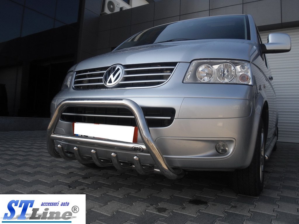Kenguryatnik WT003 (stainless) for Volkswagen T5 Caravelle 2004-2010 - image 9
