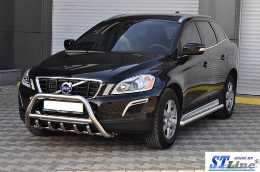 The WT003 bumper guard (stainless) for Volvo XC60 2009-2017 - Reelken Auto