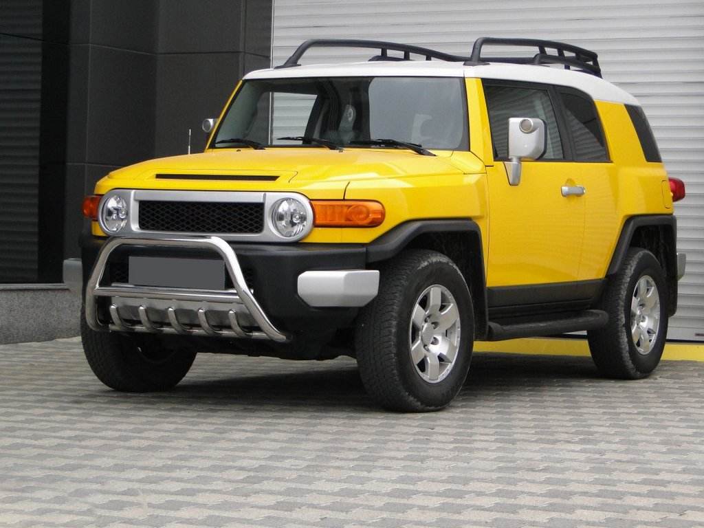 The WT003 bumper guard (stainless) for Toyota FJ Cruiser - Reelken Auto