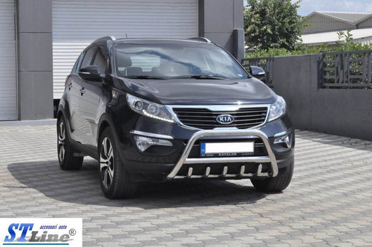 The WT003 bumper guard (stainless) for Kia Sportage 2010-2015 - Reelken Auto