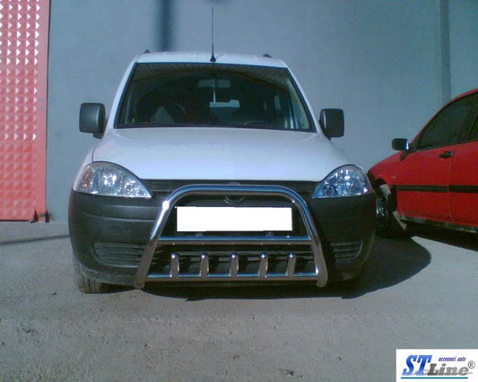 The bumper guard (stainless) for Opel Combo 2002-2012 - Reelken Auto