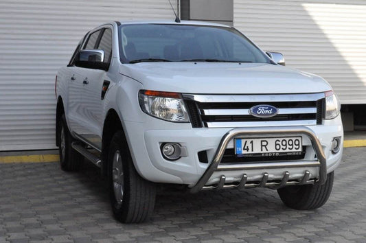Front protection WT003 (stainless) for Ford Ranger 2011-2022 - Reelken Auto