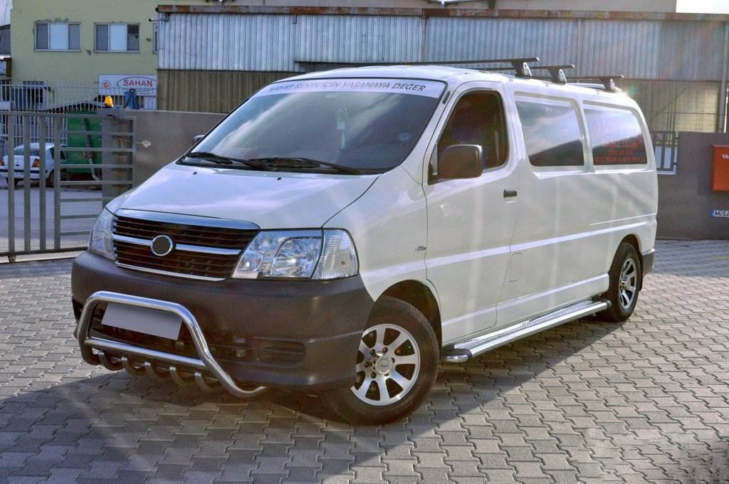The WT003 bumper guard (stainless) for Toyota HiAce - Reelken Auto