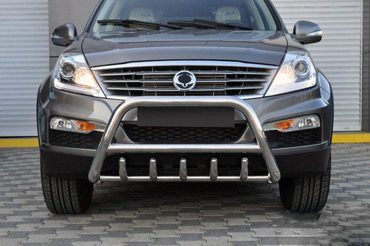 The WT003 bumper guard (stainless) for SsangYong Rexton I 2001-2017 - Reelken Auto