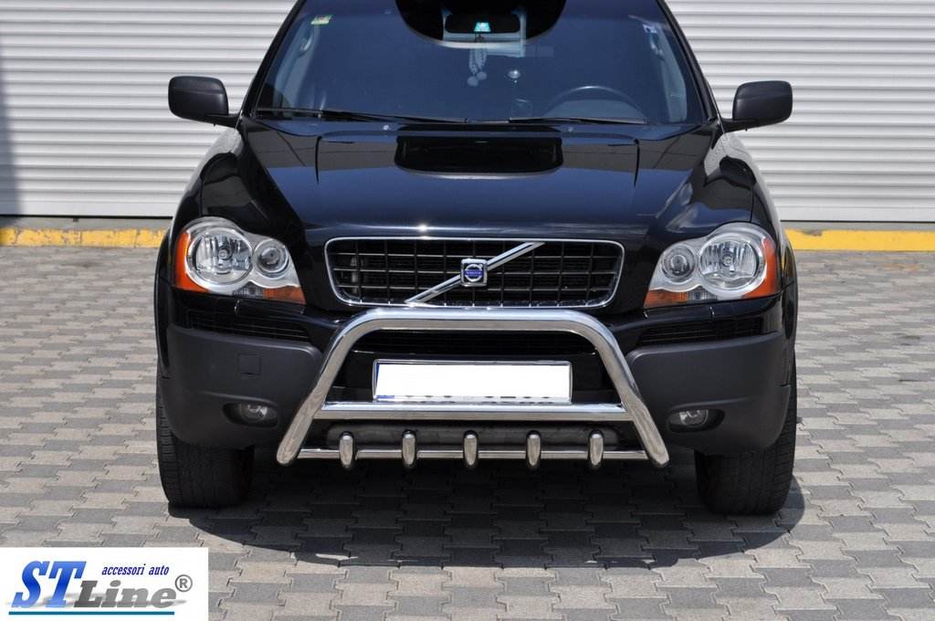 The WT003 bumper guard (stainless) for Volvo XC90 2002-2014 - Reelken Auto