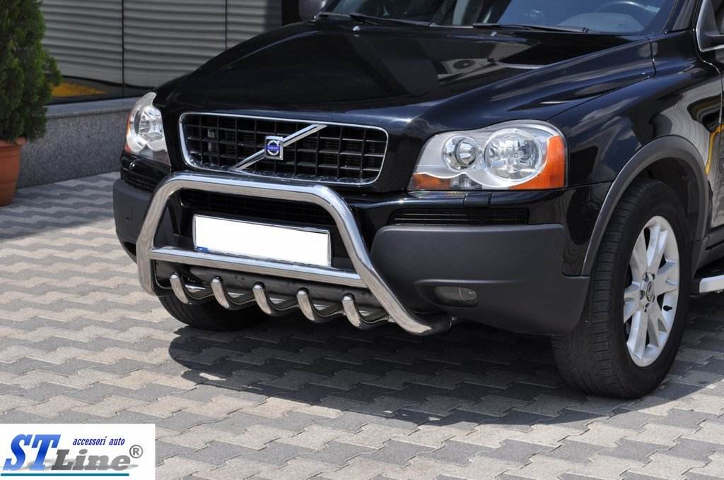 The WT003 bumper guard (stainless) for Volvo XC90 2002-2014 - Reelken Auto