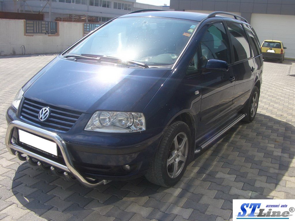 The WT003 bumper guard (stainless) for Volkswagen Sharan 1995-2010 - image 3