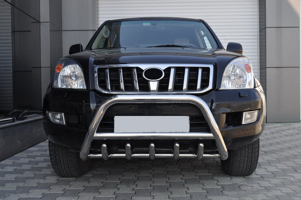 Low Bull Bar WT003 (Stainless Steel) for Toyota Land Cruiser Prado 120 2002-2009 - image 4