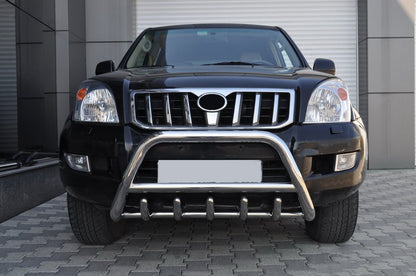 Low Bull Bar WT003 (Stainless Steel) for Toyota Land Cruiser Prado 120 2002-2009 - image 4