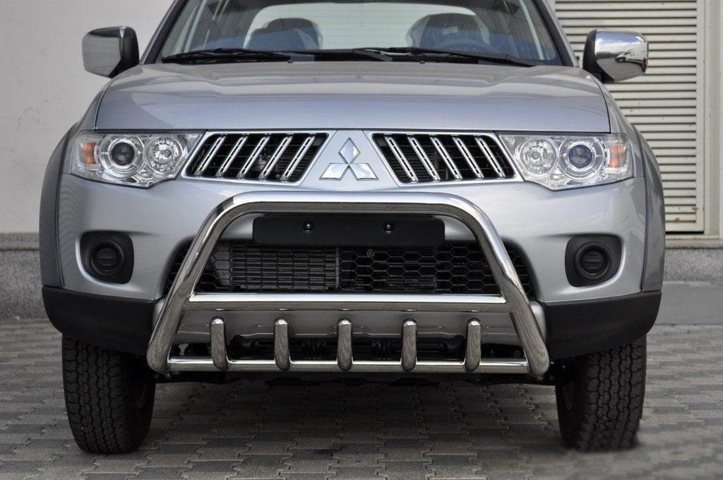 The WT003 bumper guard (stainless) for Mitsubishi L200 2006-2015 - Reelken Auto