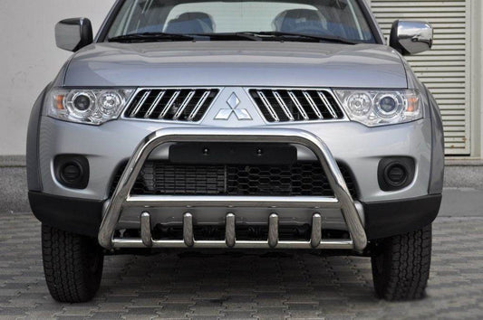 The WT003 bumper guard (stainless) for Mitsubishi L200 2006-2015 - Reelken Auto