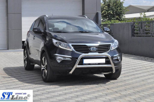 The WT006 bumper guard (stainless) for Kia Sportage 2010-2015 - Reelken Auto