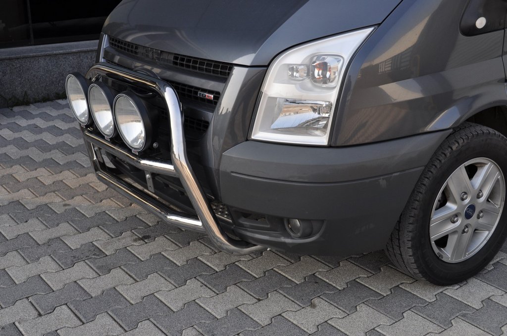 Bull Bar WT018 (2006-2014, Stainless Steel) for Ford Transit 2000-2014 - image 2