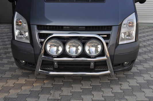 Bull Bar WT018 (2006-2014, Stainless Steel) for Ford Transit 2000-2014 - image 1