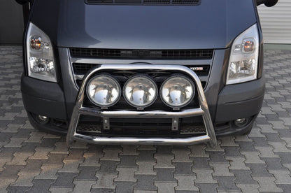 Bull Bar WT018 (2006-2014, Stainless Steel) for Ford Transit 2000-2014 - image 1