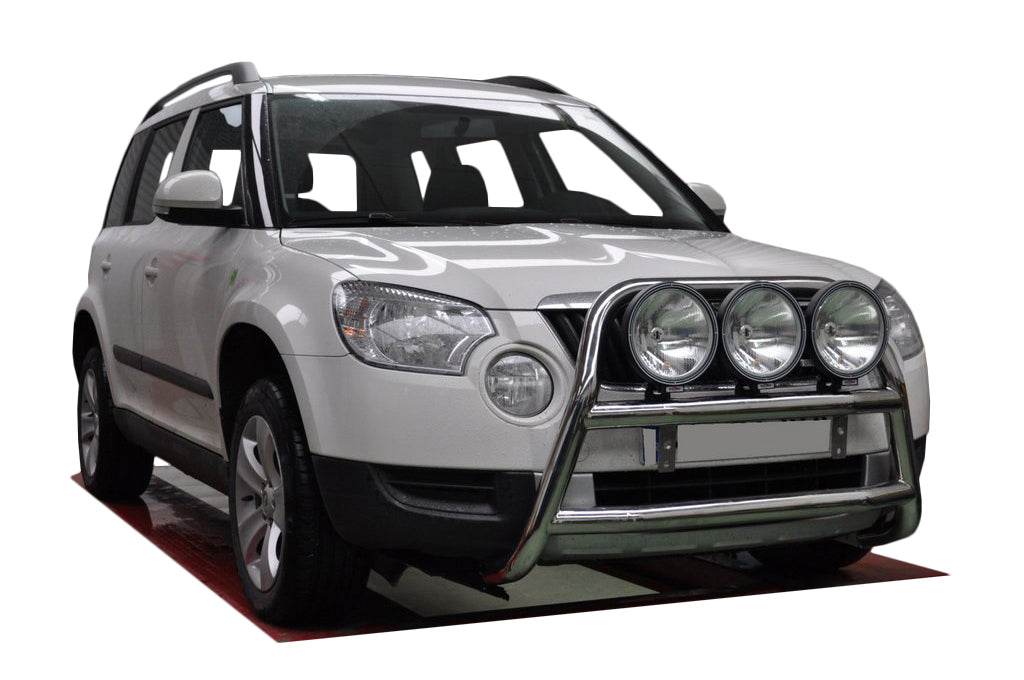 The WT018 bumper guard (stainless) for Skoda Yeti 2009-2017 - Reelken Auto