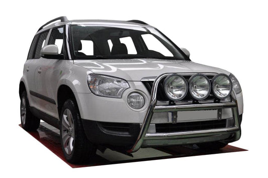 The WT018 bumper guard (stainless) for Skoda Yeti 2009-2017 - Reelken Auto