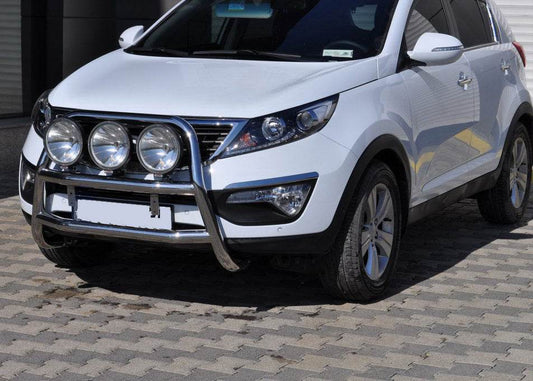 The WT018 bumper guard (stainless) for Kia Sportage 2010-2015 - Reelken Auto