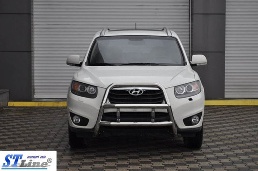 The WT018 bumper guard (stainless) for Hyundai Santa Fe 2 2006-2012 - Reelken Auto