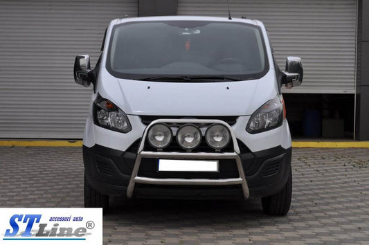 The WT022 bumper guard (stainless) for Ford Custom 2013-2022 - Reelken Auto
