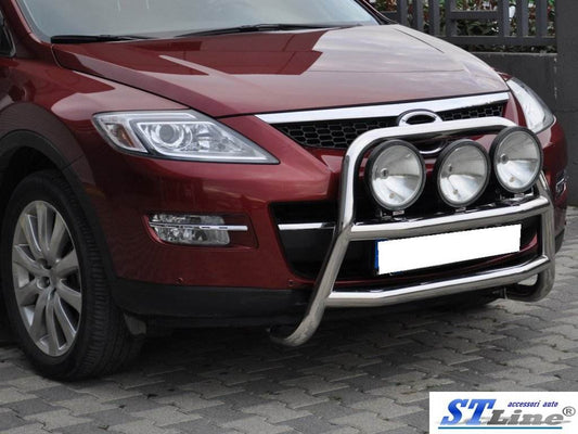 Front protection WT018 (stainless) for Mazda CX-7 2006-2012 - Reelken Auto