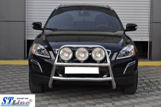 The WT018 bumper guard (stainless) for Volvo XC60 2009-2017 - Reelken Auto