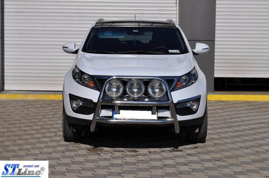 The WT018 bumper guard (stainless) for Kia Sportage 2010-2015 - Reelken Auto