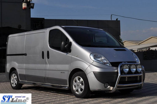 The WT018 bumper guard (stainless) for Opel Vivaro 2001-2015 - Reelken Auto
